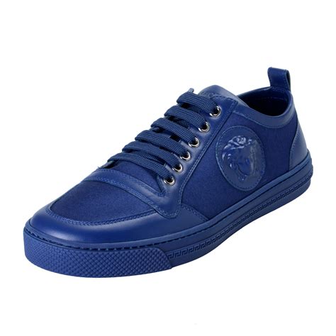 versace shoes bleu|versace medusa men's shoes.